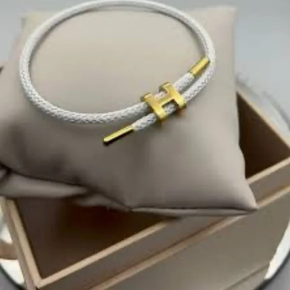 H-Shaped Buckle Steel Wire Bracelet Adjustable Bracelet Lucky Rope Bracelet - Picture 4 of 5